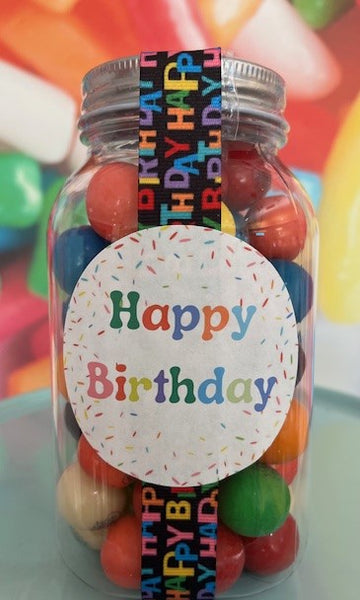 Happy Birthday Bubble Gum Jar